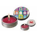 Small Aromatherapy Wax Candle in Metal Tin